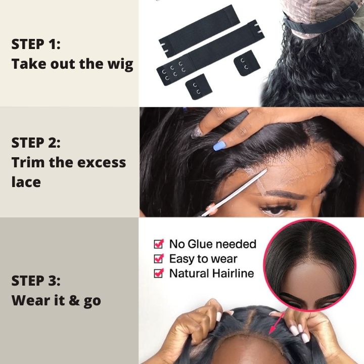 Glueless Body Wave Human Hair Transparent Lace Closure Wigs For Women