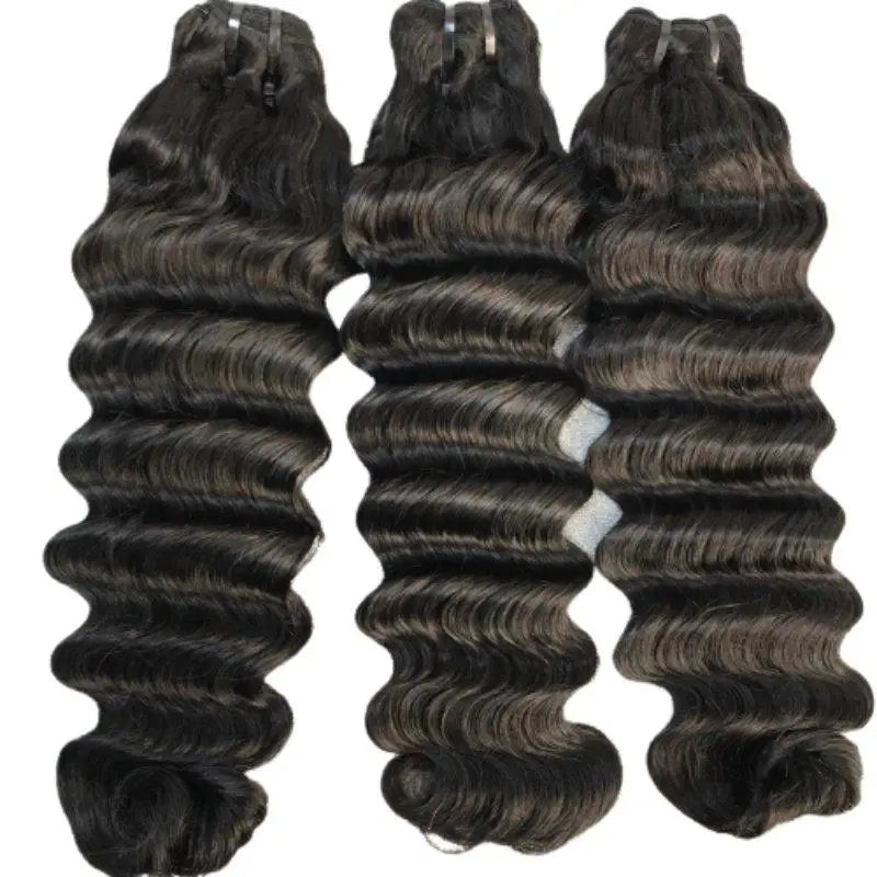 3 Bundles Loose Deep Super Full Double Drawn Unprocessed Brazilian Virgin Hair - Yufei Hair