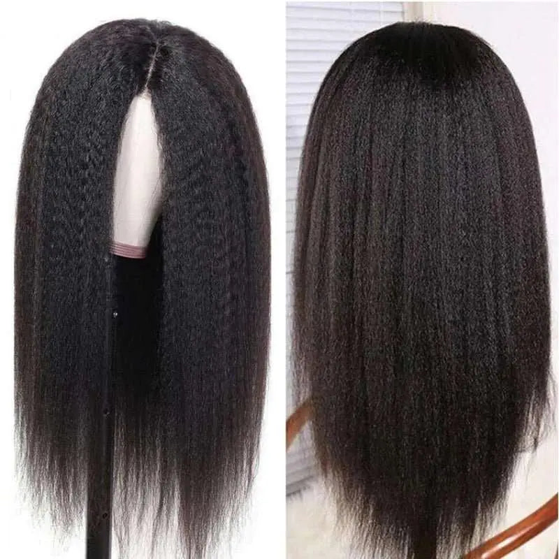 5x5 Kinky/Yaki Straight Undetectable Invisible Lace Closure Wig丨Real HD Lace - Yufei Hair