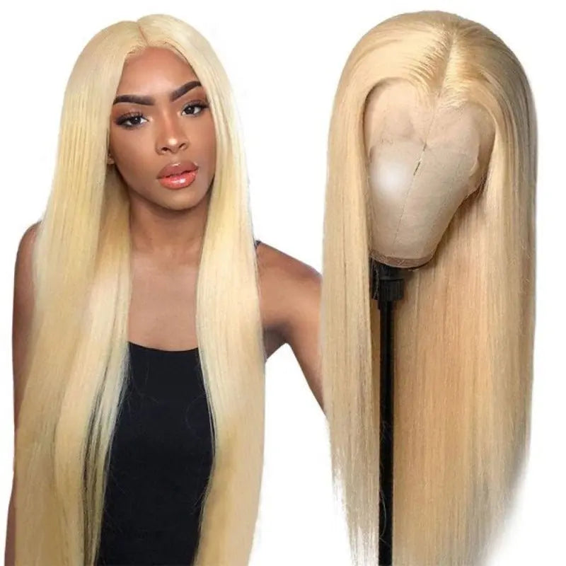Blonde 613 Color 3 Bundles Brazilian Straight Virgin Hair With 4*4 Lace Closure - Yufei Hair