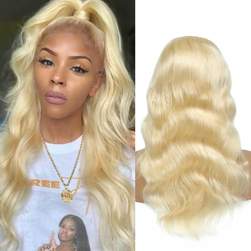 613 Blonde 4×4 HD Lace Closure Wig Body Wave Natural Looking Wig