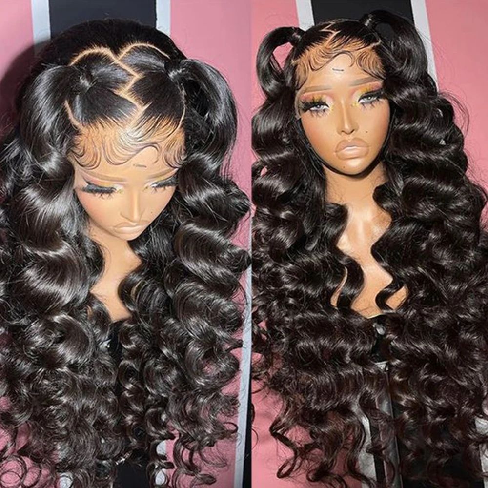 13x4 Transparent Lace Frontal Loose Wave Wigs Virgin Human Hair - Yufei Hair