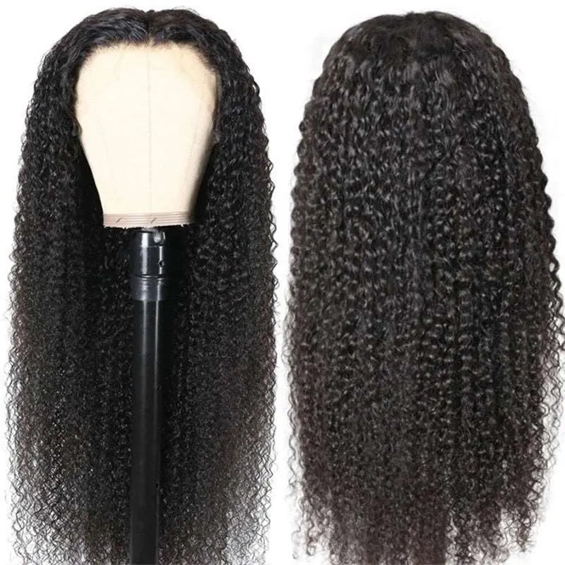 No Shedding 13x4 Transparent Lace Frontal Jerry Curly Wigs Brazilian Virgin Human Hair - Yufei Hair