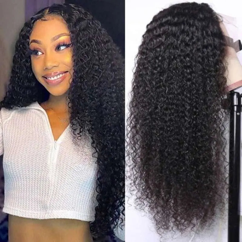 Undetectable Invisible Lace 13x6 Lace Frontal Kinky Curly Wig丨Real HD Lace - Yufei Hair