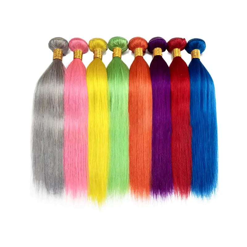 YuFei Hair 3 Bundle Pure Colorful Straight Brazilian Virgin Hair Bundles - Yufei Hair