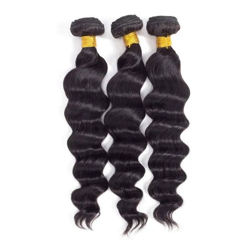 YuFei Hair 3 Bundles Loose Deep Super High Class Premium Virgin Hair Natural Black - Yufei Hair