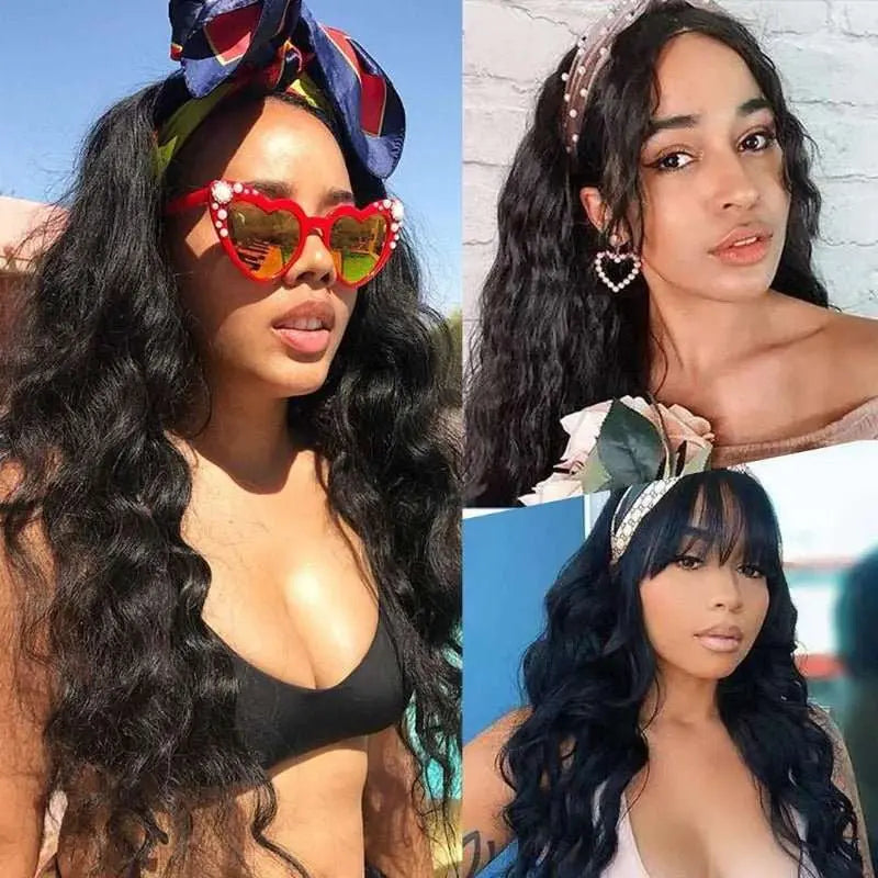 YuFei Hair Glueless Headband Body Wave Wig For Black Woman 150%Density - Yufei Hair