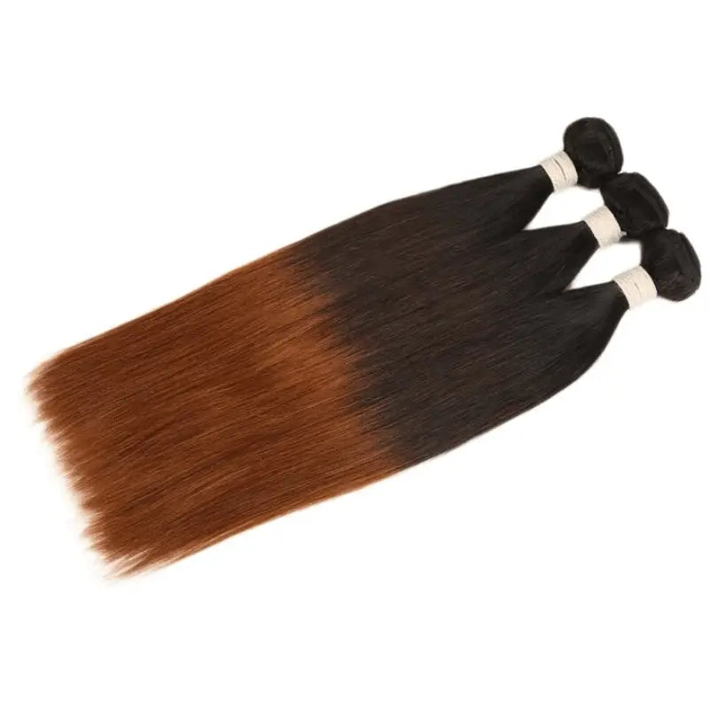 YuFei Remy Hair 3 Bundles T1B/30 T1B/4/30 Color Straight/Body Wave Brazilian Virgin Hair - Yufei Hair