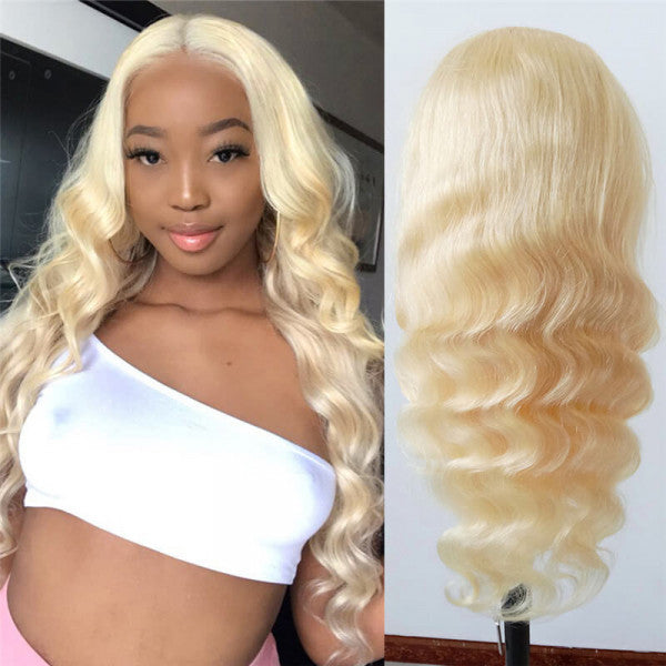 613 Blonde Hair Color Body Wave 13x6 HD Lace Frontal Wigs Human Hair - Yufei Hair