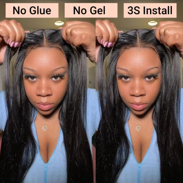 Glueless Wear & Go Wigs - Straight Human Hair Upgrade 4x6 HD Lace Closure Wigs - Yufei Hair